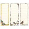 Seasonal Birds Magnetic Notepad Set – Set of 12 Mini