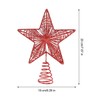 IMIKEYA Christmas Decor Star Tree Topper: Glittered Tree Topper Metal