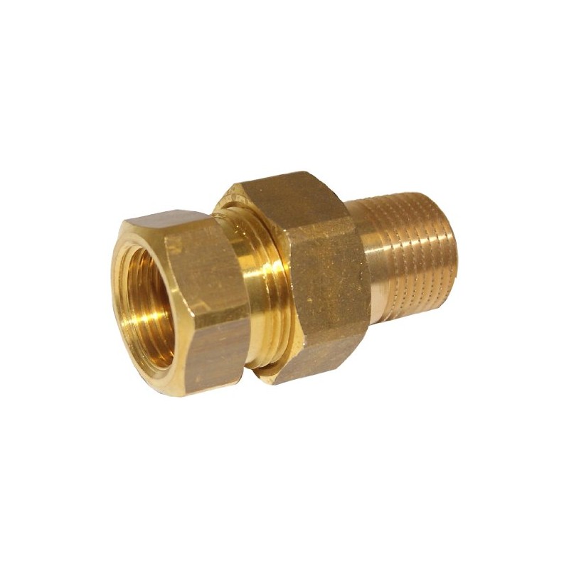 Schell 141010099 Heizkörperverschraubung Passage for Iron Piping 10 bar Brass