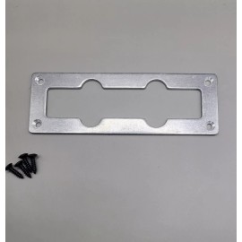 Fender Jazz Bass Neck Pickup Aluminum Ring with holes and mounting hardware