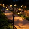 Solar Lights Outdoor - 2 Pieces Solar Pathway Lights Garden