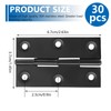 Yitexin 30 Pack 2.6'' x 1.4'' Cabinet Door Hinges with