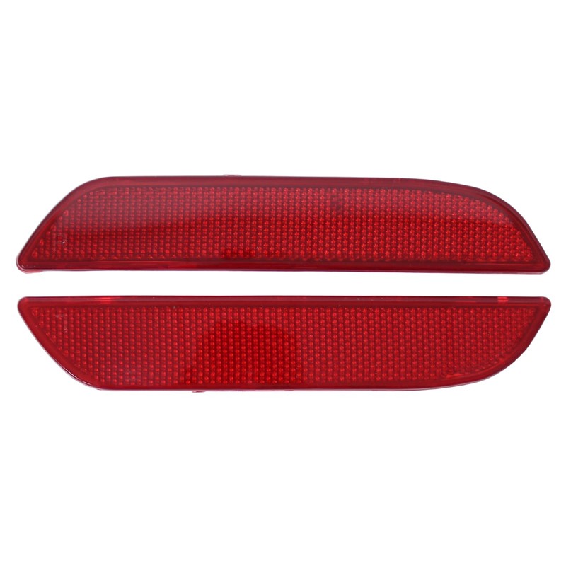 Rear Reflector Rear Light Cover Bumper Rear Bumper Trim Red