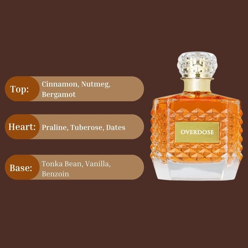 Al-Rehab Overdose Eau De Parfum Spray 100ML (3.4 OZ) Sweet,