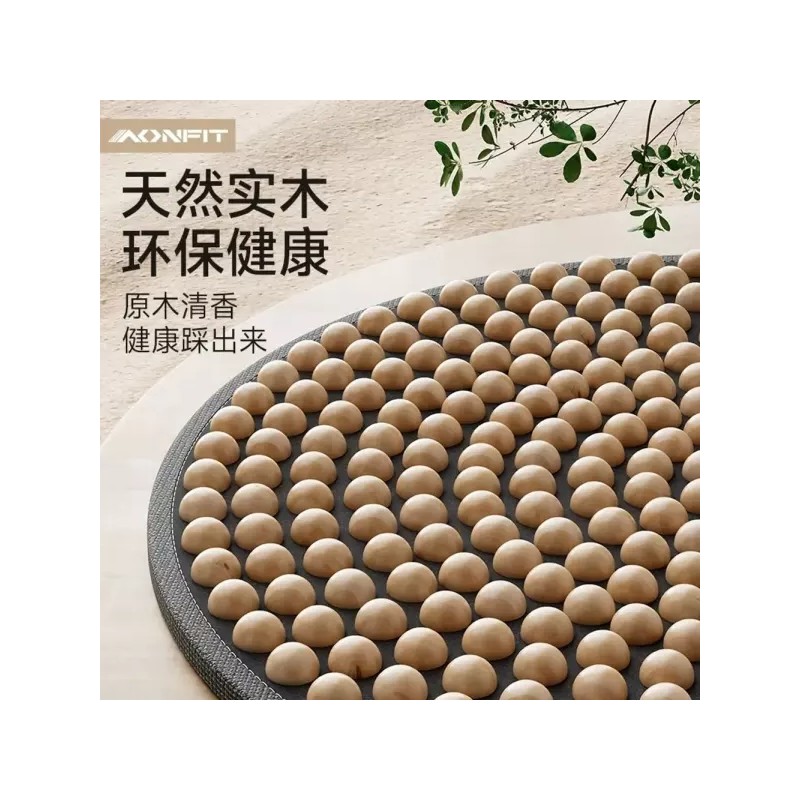 원목 발지압판 나무 발바닥 볼 지압발판 Wooden Foot Roller Massage