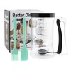 Kryslanix Pancake Batter Dispenser with Oil Brush and Scraper,Cupcake Batter