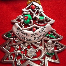GANZ NEW Colorful Tree Design Ornament from Ganz, Mother, you make Christmas Special.