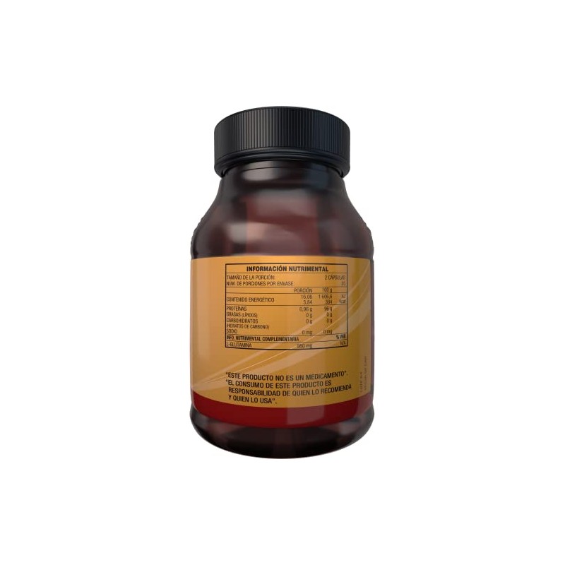 Essential Nutrition, L-Glutamina 50 Cápsulas de 500 mg
