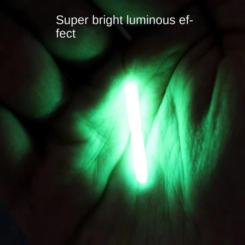 WNHNO 100-Pack Fishing Float Light Sticks - 3mm Fluorescent Glow