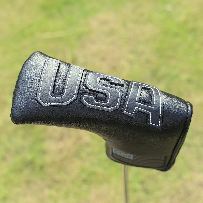 Funda para putter de hoja de golf, fundas para cabeza