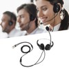 Call Center Headset Dual 3.5mm Plug Hearing Protection Noise Cancelling
