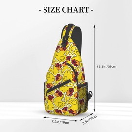 Yaemikoo - Mochila bandolera tipo bandolera, informal, para viajes, senderismo, para mujeres y hombres, Pato de goma amarillo., Una talla