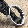 Fashion Month Womens 4mm Tungsten Carbide White Ring Engraved English