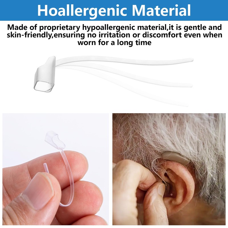 2 Pcs Hearing Aid Sports Lock, Lightweight Hearing Aid Retention