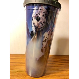 Friday The 13th 24 oz Hot Cold Travel Tumbler Cup BPA Free Jason Voorhees Horror
