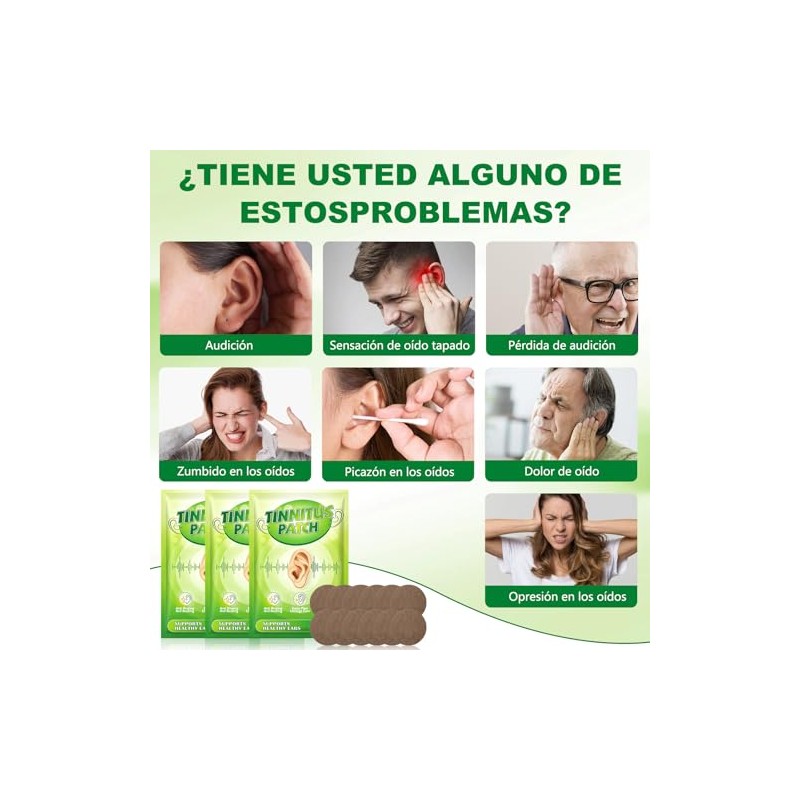 3PCS Parche Para Alivio Del Tinnitus Hierbas，Fórmula De Extracto De