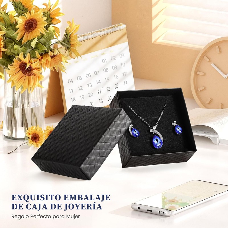 MTQ Collar y Aretes para Mujer