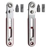 Emvanv Mini Ratchet Wrench Screwdriver, 2 Pcs Elbow Head &