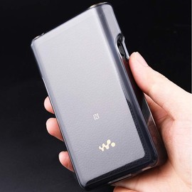 Flexible Soft Slim Tpu Protective Case Cover Fit for Sony Walkman NW-WM1A WM1A NW-WM1Z WM1Z (Clear Black Case)