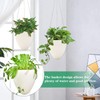 Sungmor 3 Pack Self Watering Hanging Planters, Unique Eggshell Shape