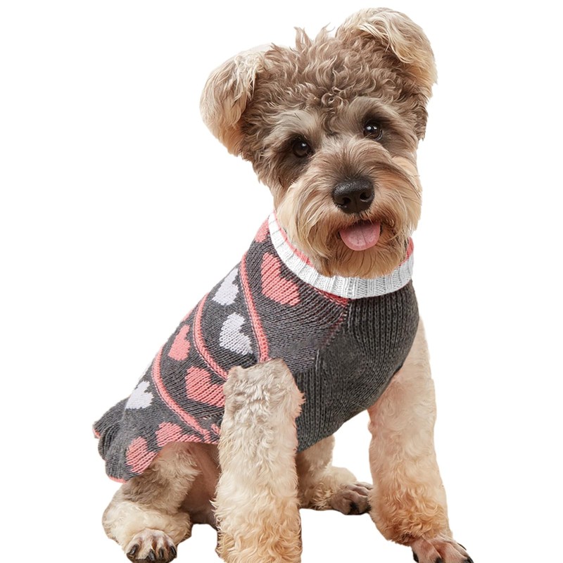 Jecikelon - Suéter para perro, Suéter largo con cuello alto,