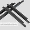 Peaha 10 Pack Kitchen Finger Cabinet Handles Black Edge Pull
