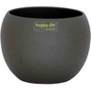 Happy Nature Set2 Orchid Ceramic Flower Pot Madeira Dark Grey