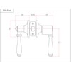 Designers Impressions Villa Design Satin Nickel Entry Door Lever (Front