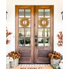 Briful 2 Pack Fall Berry Wreaths 12in Artificial Yellow Foam