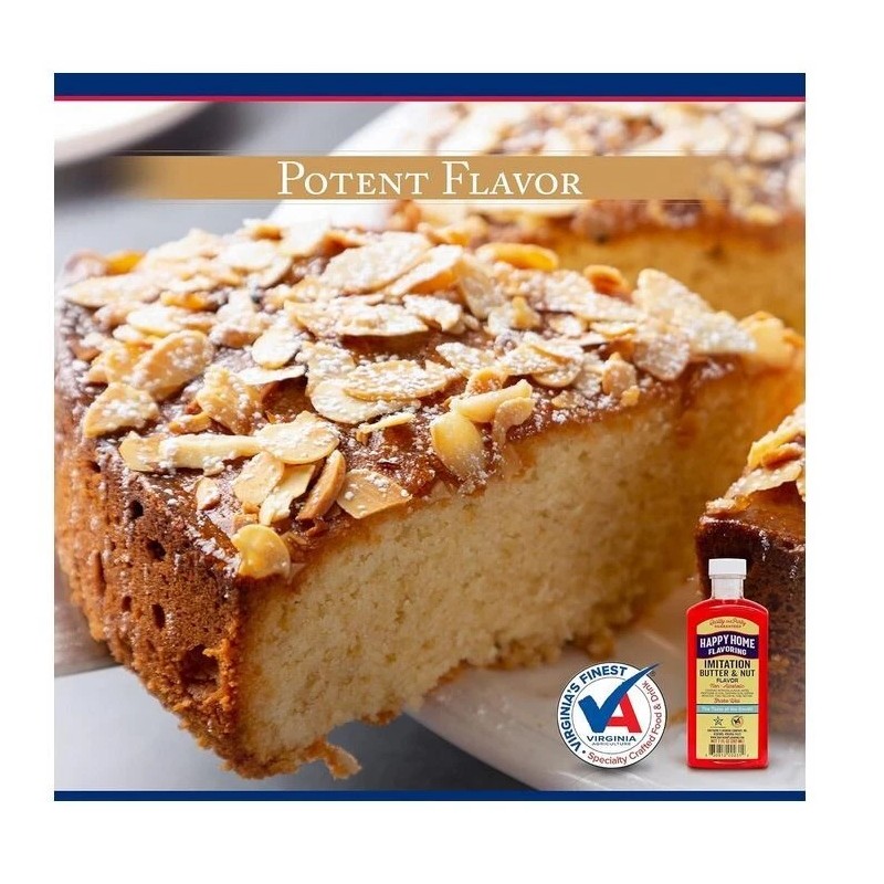 Happy Home Imitation Butter & Nut Flavoring, Non-Alcoholic, Certified Kosher,