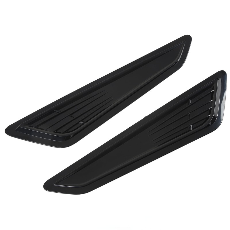 2 Pcs Hood Vent Cover Black Air Intake Dashboard Decorative