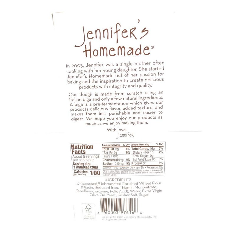 JENNIFERS HOMEMADE Original Flatbread, 5 OZ