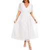 Women Plus Size White Dress Maxi Bridal Shower Summer Chiffon