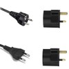 Typ-G-Steckeradapter (Englisch) auf Europäisch (EU), 3.250 W, Schwarz