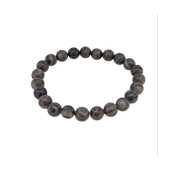 Handmade Womens Mens 8mm Edelstein Perlen Armband Elasticate | Kristall