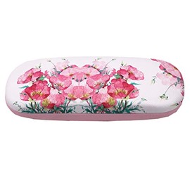 Hard Shell Light Portable Eyeglasses Case Glasses Case Spectacles Box for Sunglass Reading Glasses (Lotus)