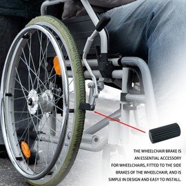 FERCAISH Pack of 4 Brake Cuff for Wheelchair, Bicycle Brake Lever, Bicycle Brake Parts, Cable End Clamps, Plastic Bicycle Brake Caps, Wheelchair Accessories for Wheelchair Users Brake