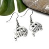 Caravan Charm Earrings, Tibetan Silver Charms on Nickel Free Silver