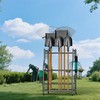 EVERHANGER Garden Tool Organizer Stand, Garage Tool Storage Organization, Yard