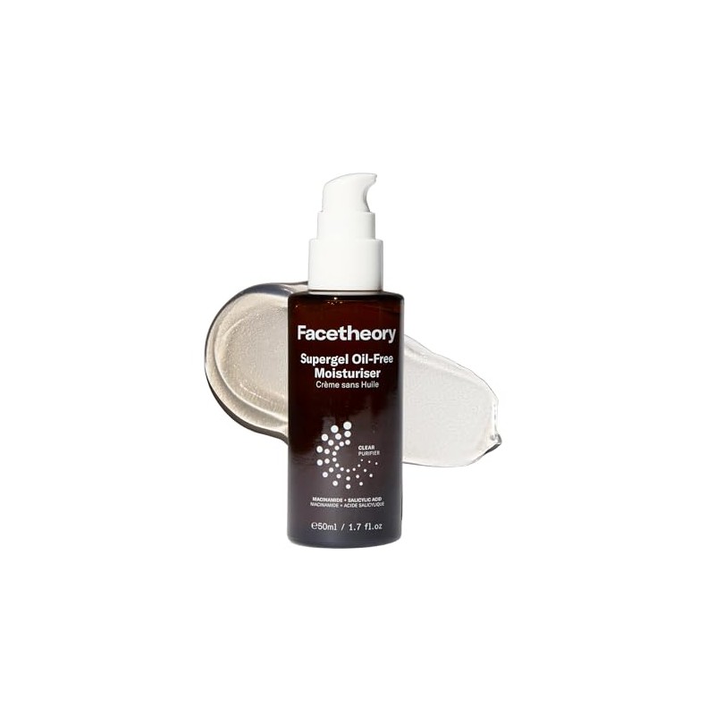 facetheory Supergel Oil-Free Gel Moisturiser – Lightweight Fast Absorbing Hydration