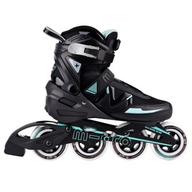 Men's Adult Inline Skate - Micro Delte High Performance Roller Skates Blades for Men, Indoor Outdoor and Fitness Black (7.5)