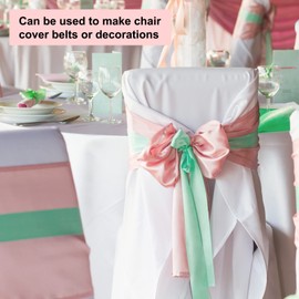 10 Pack Pink Satin Table Runners 12 x 108 inches Long Premium Satin Table Runner fit Rectange and Round Table for Birthday Parties, Banquets, Engagements Decoration, Wedding Party, Graduations