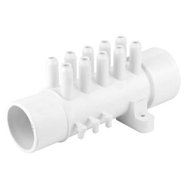 Nimomo 10 Port Spa Manifold, Plumbing Manifold, 1.5in 10mm PVC Pool Plumbing Manifold Hot Spring Bathtub Swimming Pool Spa Accessories