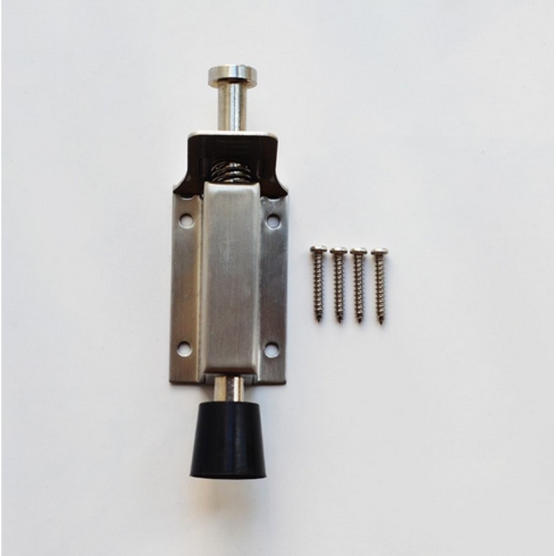 Stainless Steel Door Stopper Spring Loaded Telescopic Step On Door
