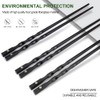 HuaLan Fiberglass Reusable Chopsticks Set Dishwasher-Safe Household/Restaurant Chopsticks 5 Pairs
