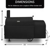 Grill Cover for Oklahoma Joe's Longhorn Offset Smoker Grill