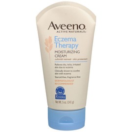ON CONTAINER AVEENO ACTIVE NATURALS CREAM ECZEMA THERAPY MOISTURIZING 5OZ