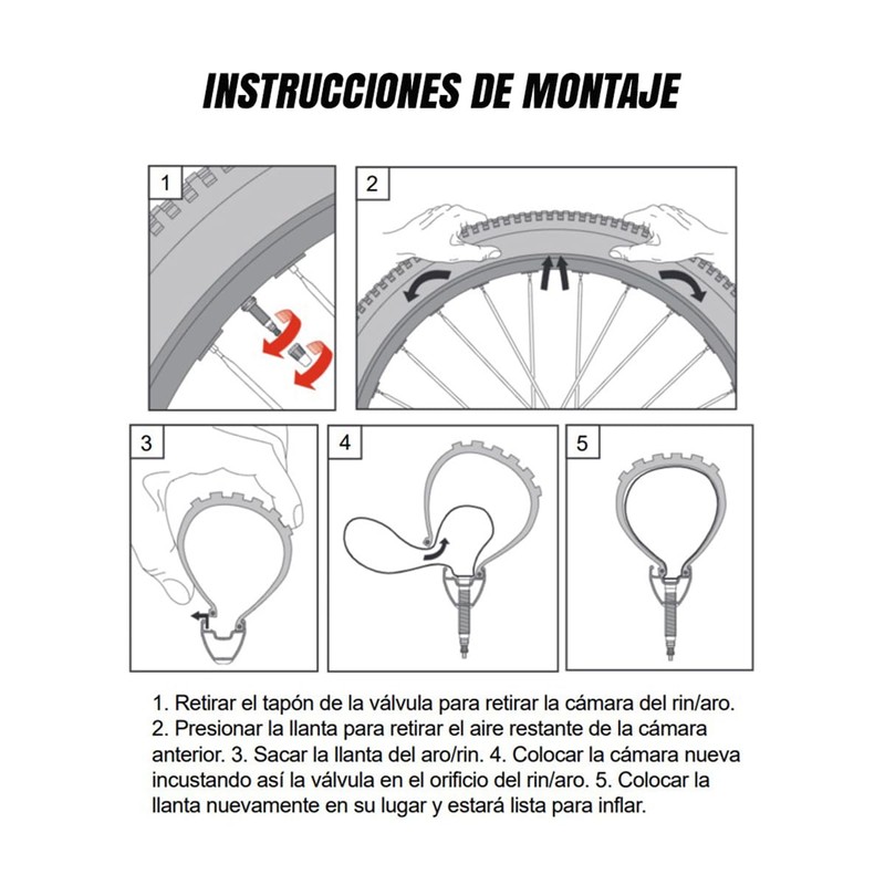 Piago Cámara para Bicicleta R20 24 26 29 X 2.125-2.40