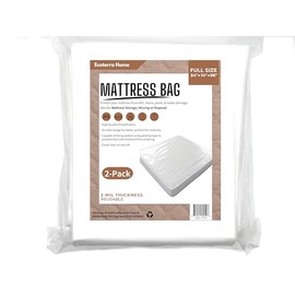 Ecoterra Home 2PK Full Mattress bags for Moving and Disposal 96''x54''x14'',Waterproof Storage Mattress cover Full size & Twin XL size for Mattress or Boxspring, Dust Proof Moving Suppliers.