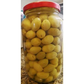 Queen Whole Green Olives with Herbals 1 Glass Jar N.W. 2.09lb/950g